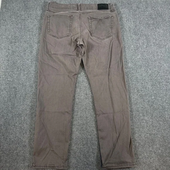 Lucky Brand Pants Mens 36x32 Gray Chinos 121 Slim Straight 5 Pocket - Picture 2 of 13